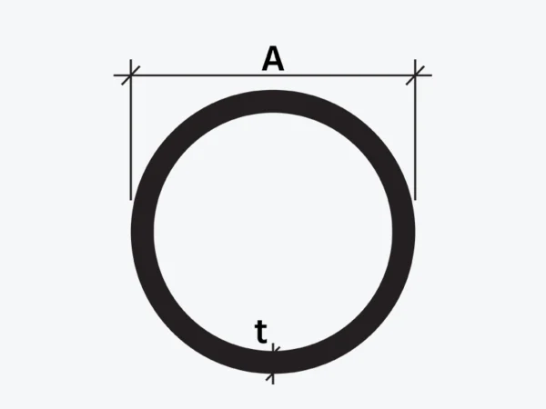 ALUMINIUM FLAT TUBES 6063- T5 X 19' - TU003