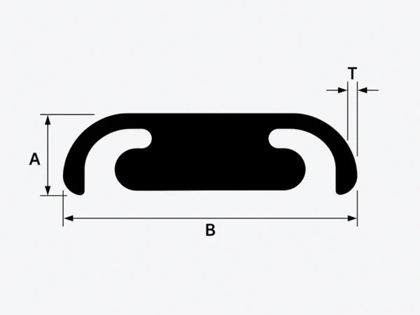 Aluminium 6063-T5 Commercial Entrance Door Profile – JC330
