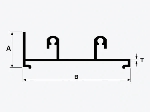 Aluminium 6063-T5 Sliding Window Profile – JC366