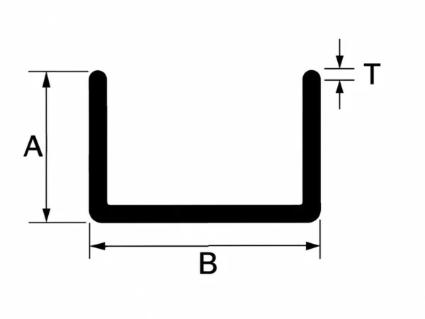 Aluminium 6063-T5 Wall Paneling Channel Profile – JC412