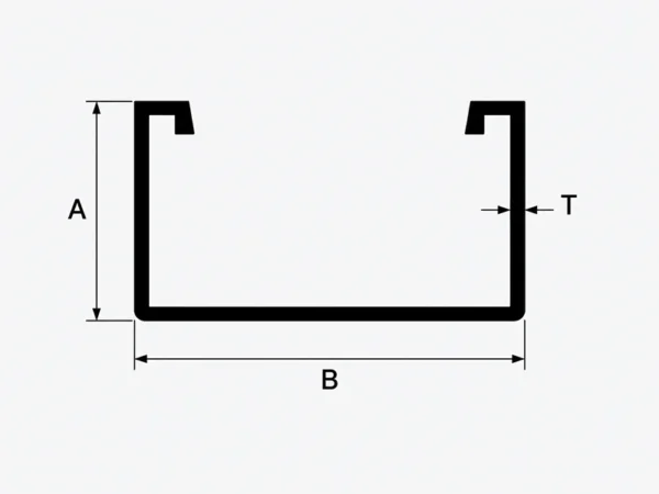 Aluminium 6063-T5 Trunking 2 × 1½ Profile – TR003